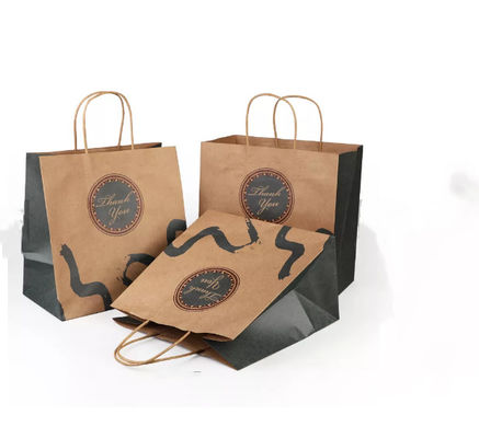 Die Lackierung der Kraftpapier-Handtasche bereitete Brown-Kraftpapier-Tasche SGS auf