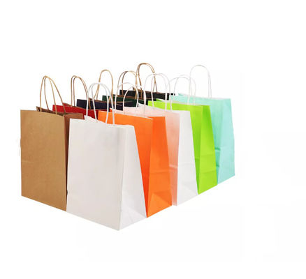Die Lackierung der Kraftpapier-Handtasche bereitete Brown-Kraftpapier-Tasche SGS auf