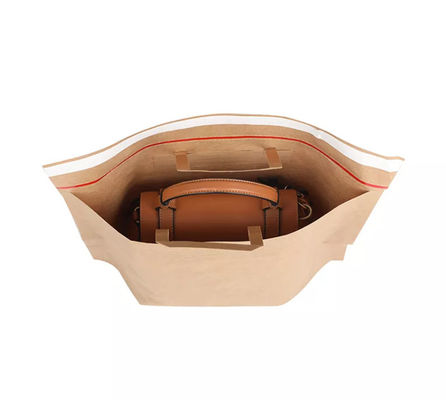 Biologisch abbaubare Kraftpapier-Tote Bag ISO der Kraftpapier-Handtaschen-CMYK