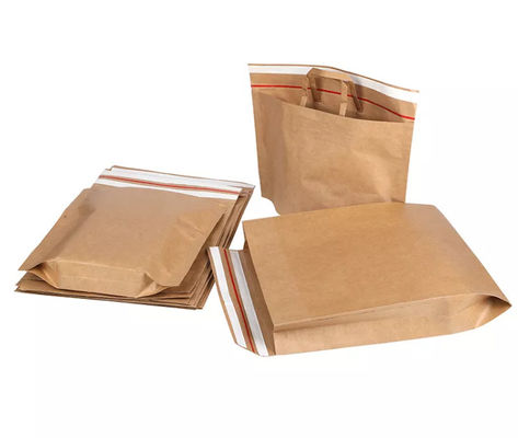 Biologisch abbaubare Kraftpapier-Tote Bag ISO der Kraftpapier-Handtaschen-CMYK