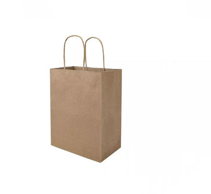 Griff-Kraftpapier-Handtasche dauerhaftes Pantone nehmen Nahrungsmitteltasche weg