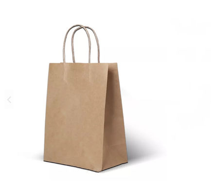 Griff-Kraftpapier-Handtasche dauerhaftes Pantone nehmen Nahrungsmitteltasche weg