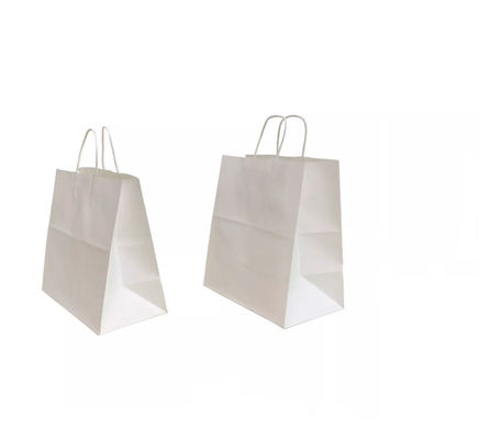 Tragbare Kraftpapier-Handtaschen-Mitnehmereinkaufsgeschenk-Tasche, die ODM verpackt
