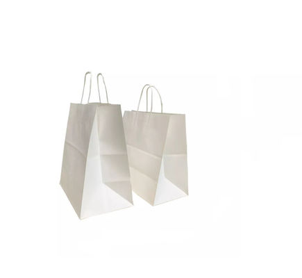 Tragbare Kraftpapier-Handtaschen-Mitnehmereinkaufsgeschenk-Tasche, die ODM verpackt