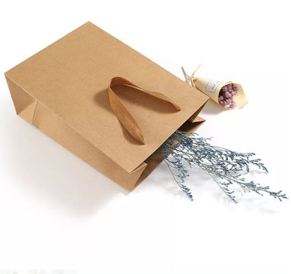 Kundengebundene Kraftpapier-Handtasche/Einkaufstasche bereiteten kompostierbares auf