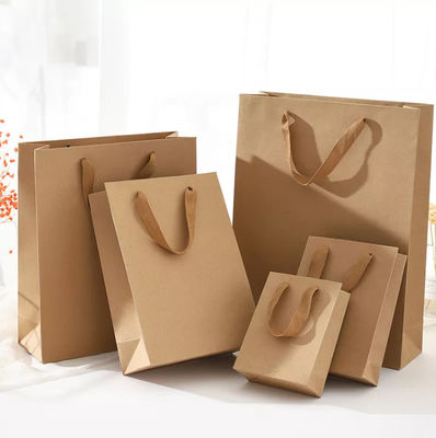 Kundengebundene Kraftpapier-Handtasche/Einkaufstasche bereiteten kompostierbares auf