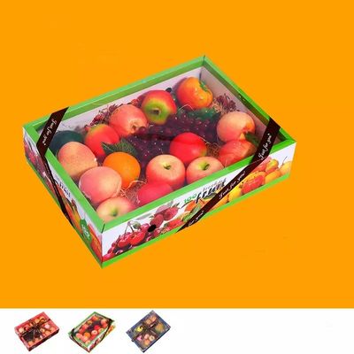 ISO-Luxuspappfrucht-Verpackenkästen mit Klarsichtdeckel