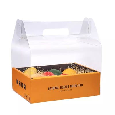 ISO-Luxuspappfrucht-Verpackenkästen mit Klarsichtdeckel