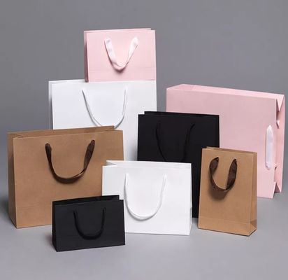 Kraftpapier bereitete Fördermaschinen-Taschen-Pappzugschnur-Griff-Einkaufstasche auf