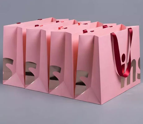 Kraftpapier bereitete Fördermaschinen-Taschen-Pappzugschnur-Griff-Einkaufstasche auf
