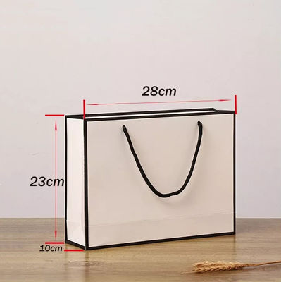 Recyclebare Kraftpapier-Handtaschen-Pappseil-Griff-Geschenk-Tasche ISO