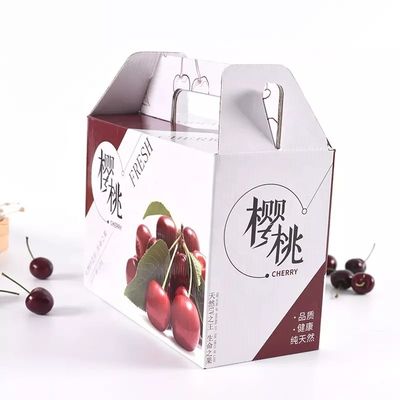 Aufbereitete Materialien tragen Verpackenkasten-Pappfrucht-Verschiffen-Kästen Früchte