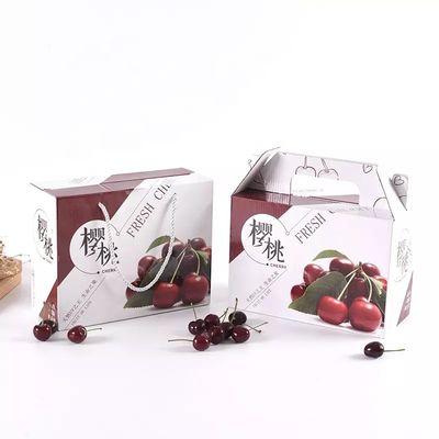 Aufbereitete Materialien tragen Verpackenkasten-Pappfrucht-Verschiffen-Kästen Früchte