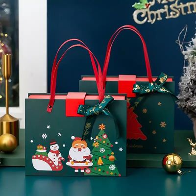 Gewölbtes Weihnachtsgeschenk PMS-Weihnachtspappgeschenkboxen ISO-gestrichenen Papiers