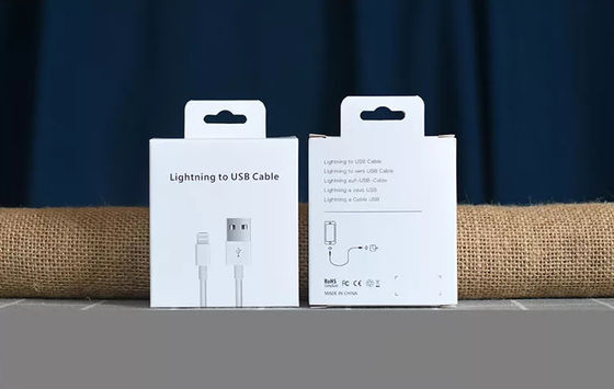 PMS Usb-Ladegerät-Daten verkabeln Verpackungs-Kasten fettdichtes Debossing