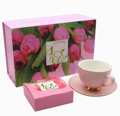 Kundenspezifische Tee-Satz-Geschenkbox Logo Printed Cardboard Tea Boxess handgemachte