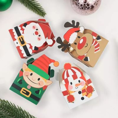 Luxusmulti Farbe der pappfeiertags-Süßigkeits-Geschenkbox-10*10*10cm