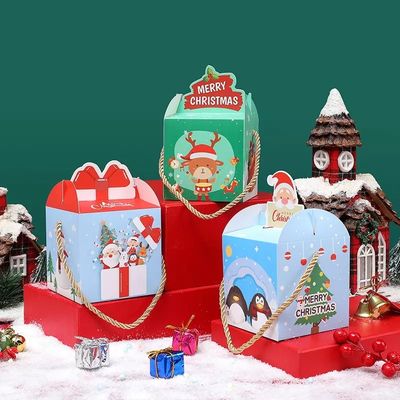 Luxusmulti Farbe der pappfeiertags-Süßigkeits-Geschenkbox-10*10*10cm