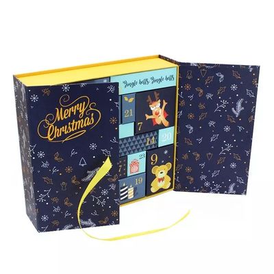 Rechteckiges Weihnachtspappgeschenkboxen Soem-ODM Advent Calendar Boxes