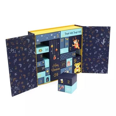 Rechteckiges Weihnachtspappgeschenkboxen Soem-ODM Advent Calendar Boxes