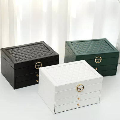 Fettdichter lederner Schmuck-Verpackenkasten-Lackierung recyclebar