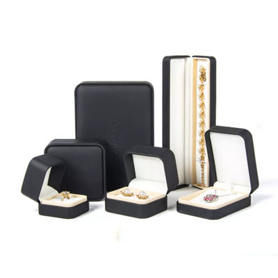 Eigenmarke PU-Samt-Halsketten-Geschenkbox, Luxusschmuck-Verpackengeschenkbox