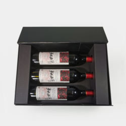 Beschichten, Wein-Flaschen-Geschenkbox-das recyclebare Wein-Pappverpacken druckend
