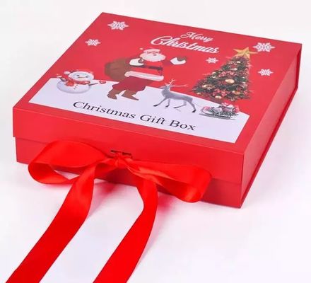 Kundenspezifisches Logo Papp-Weihnachts-Eve Sweet Box Gravure Printings