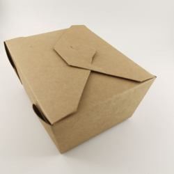 Kundenspezifischer Verpacken- der Lebensmittelzum mitnehmenkasten-fettdichter Wegwerfpapiernahrungsmittelkasten ISO9001