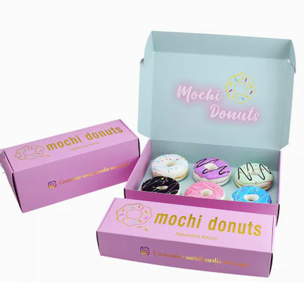 Bäckerei-Kuchen-Nahrungsmittelpapierverpackenkasten kerbte CMYK-Farbe Debossing